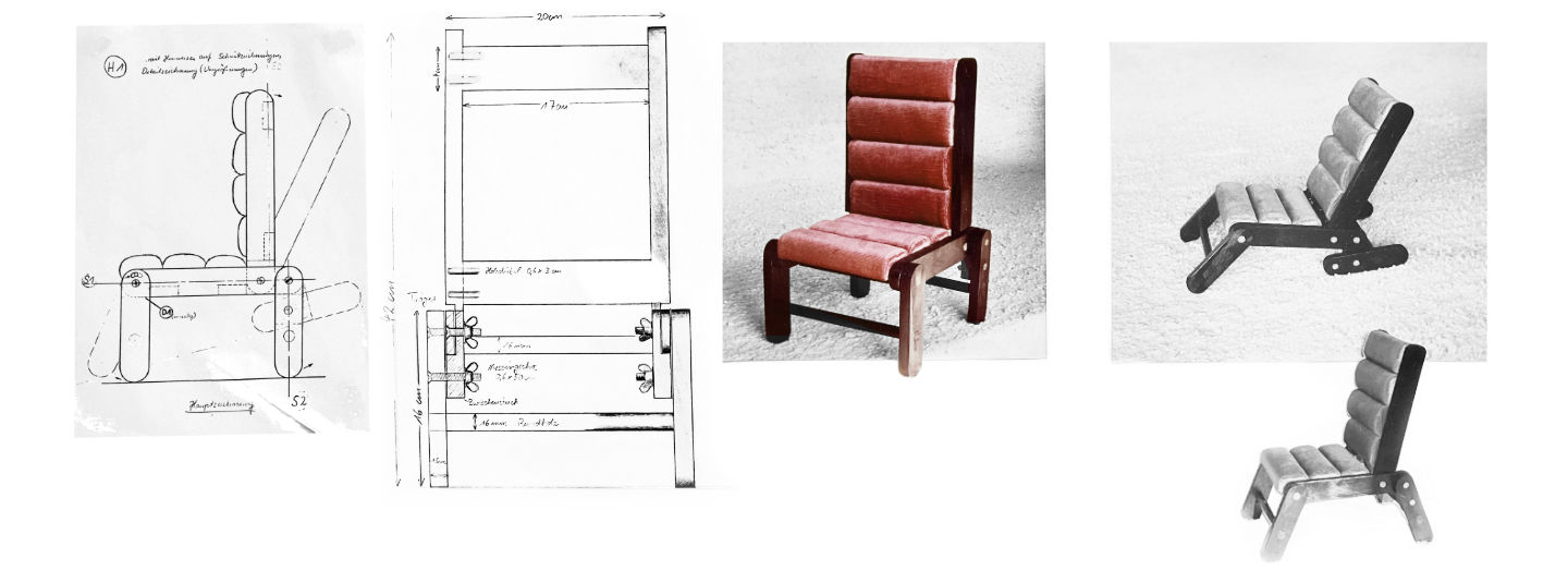 Stuhl mit Verstellmechanik-Idee